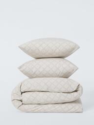 John Lewis Geo Cotton Rich Duvet Cover Set, Multi - thumbnail 5