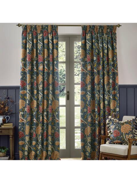 Morris & Co. Cray Pair Lined Pencil Pleat Curtains - image 1