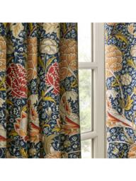 Morris & Co. Cray Pair Lined Pencil Pleat Curtains - thumbnail 3