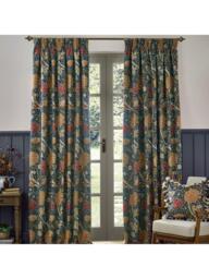 Morris & Co. Cray Pair Lined Pencil Pleat Curtains - thumbnail 1