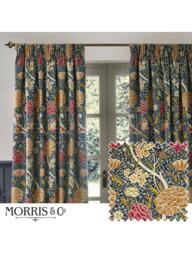 Morris & Co. Cray Pair Lined Pencil Pleat Curtains - thumbnail 6