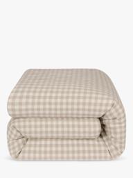 Piglet in Bed Gingham Linen Blend Bedding, Oatmeal - thumbnail 4