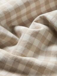 Piglet in Bed Gingham Linen Blend Bedding, Oatmeal - thumbnail 3