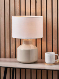Pacific Nora Ceramic Table Lamp, Cream - thumbnail 3