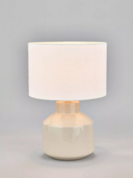 Pacific Nora Ceramic Table Lamp, Cream