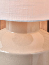 Pacific Nora Ceramic Table Lamp, Cream - thumbnail 4