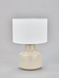 Pacific Nora Ceramic Table Lamp, Cream - thumbnail 2
