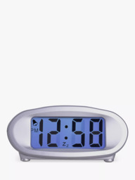 Acctim Eclipse Solar Dual Power Smartlite® Digital Alarm Clock, Silver - thumbnail 2