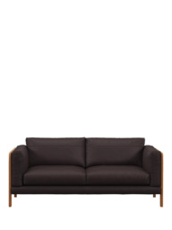John Lewis Nest Large 3 Seater Leather Sofa, Light Leg - thumbnail 5