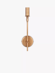John Lewis Elk Wall Light Fitting, Matt Antique Brass - thumbnail 4