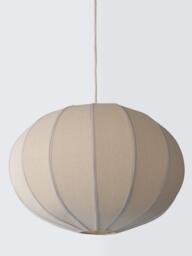 John Lewis Pumpkin Oversized Pendant Ceiling Light, Ivory - thumbnail 3