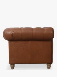 Halo Earle Chesterfield Medium 2 Seater Leather Sofa - thumbnail 3