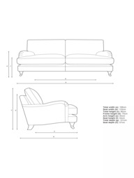 John Lewis Otley Medium 2 Seater Sofa, Castor Feet - thumbnail 2