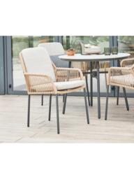 LG Outdoor Malibu 4-Seater Round Garden Dining Table & Chairs Set - thumbnail 3