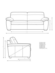 John Lewis Camden Large 3 Seater Leather Sofa, Light Leg - thumbnail 2