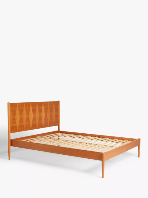 John Lewis Marquetry Wood Bed Frame, King Size, Natural - image 1