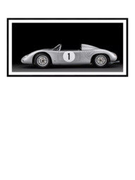 Brookpace Lascelles 'Porsche 718 RSK' Car Framed Print & Mount, 37 x 101cm, Black - thumbnail 1