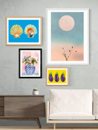 EAST END PRINTS 83 Oranges 'Ceramic Planter' Framed Print - thumbnail 2
