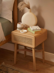John Lewis Rattan Storage Bedside Table - thumbnail 2