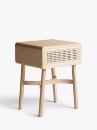 John Lewis Rattan Storage Bedside Table