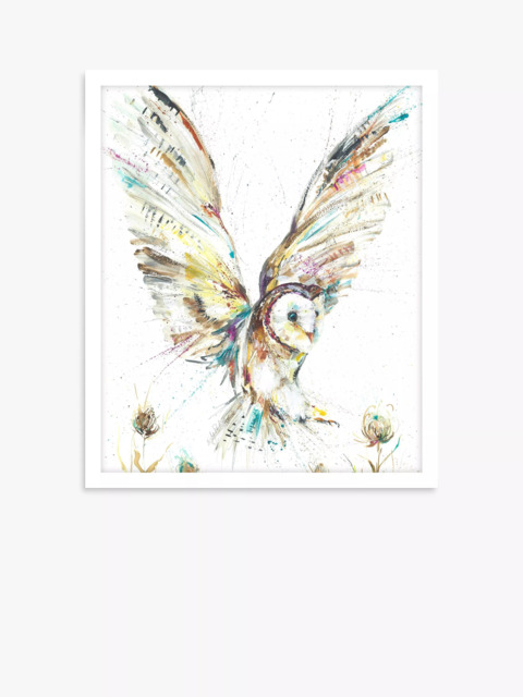 John Lewis Nicola Jane Rowles 'Barn Owl II' Framed Print, 63.5 x 53.5cm, Multi - image 1