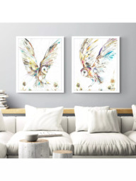 John Lewis Nicola Jane Rowles 'Barn Owl II' Framed Print, 63.5 x 53.5cm, Multi - thumbnail 2