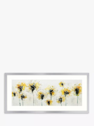 John Lewis Green Lili 'Fields Of Gold' Framed Print & Mount, 49.5 x 104.5cm, Yellow/Multi - thumbnail 1