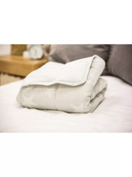 Rest Easy Sleep Better Star Weighted Blanket, Grey - thumbnail 2