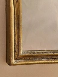 Nkuku Almora Arched Overmantel Wall Mirror, 91.5 x 110cm, Antique Brass - thumbnail 3