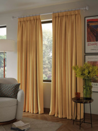 John Lewis Textured Weave Pair Blackout Lined Pencil Pleat Curtains - thumbnail 4