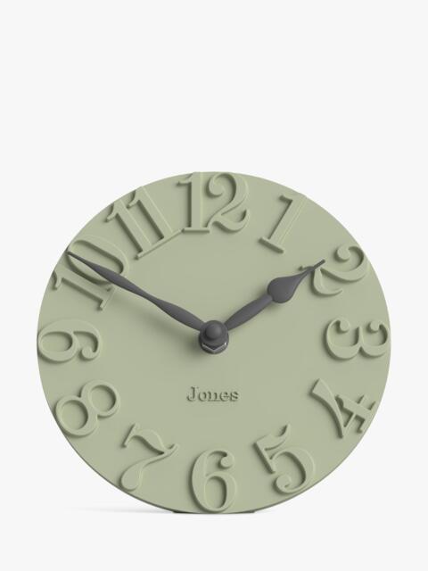 Jones Clocks Hampstead Analogue Mantel Clock, Desert Sage - image 1