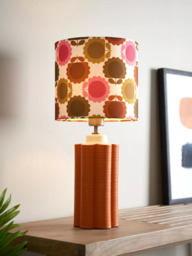 Orla Kiely Scallop Table Lamp, Terracotta - thumbnail 1