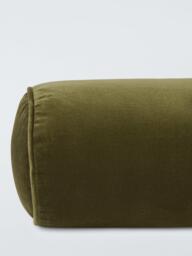 John Lewis Velvet Bolster Cushion - thumbnail 3