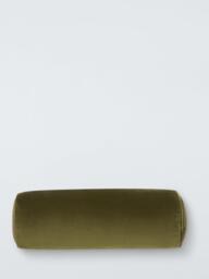 John Lewis Velvet Bolster Cushion - thumbnail 1