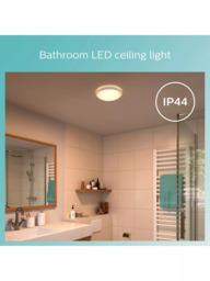 Philips Doris LED Flush Bathroom Light, White - thumbnail 4