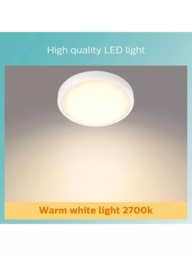 Philips Doris LED Flush Bathroom Light, White - thumbnail 3