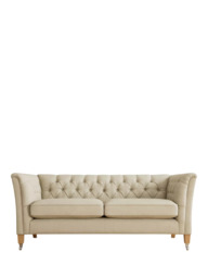 Laura Ashley Chatsworth Small 2 Seater Sofa, Oak Leg - thumbnail 1