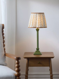 John Lewis x Sanderson Truffle Scallop Table Lamp, Green - thumbnail 6