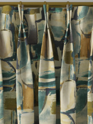 Clarke & Clarke Figura Made to Measure Curtains or Roman Blind, Teal/Mineral - thumbnail 4