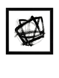 Brookpace Lascelles 'Tessellation III' Framed Print & Mount, 53 x 53cm, Black