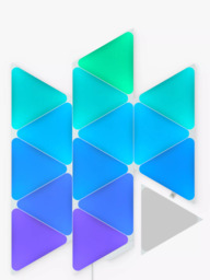Nanoleaf Shapes Triangles Wall Light Starter Kit, 15 LED Panels, Multicolour
