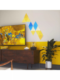 Nanoleaf Shapes Triangles Wall Light Starter Kit, 15 LED Panels, Multicolour - thumbnail 2