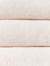 John Lewis Scallop Edge Towels, Cream/Black - thumbnail 5