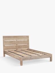 nkuku Iya Wooden Bed Frame, Super King Size, Natural Wood - thumbnail 1