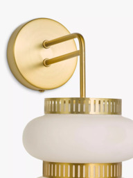John Lewis Lotus Wall Light, Matte Antique Brass - thumbnail 4