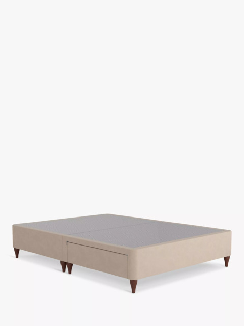 Sealy Posturepedic Exquisite 2 Drawer Divan Base, Rich Oak Legs, King Size - image 1