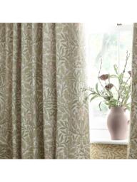 Morris & Co. Acorn Jacquard Pair Lined Pencil Pleat Curtains - thumbnail 3