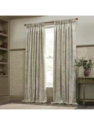 Morris & Co. Acorn Jacquard Pair Lined Pencil Pleat Curtains - thumbnail 5