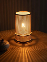 Tom Raffield Artus Wood Table Lamp, Birch - thumbnail 3