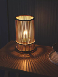 Tom Raffield Artus Wood Table Lamp, Birch - thumbnail 6